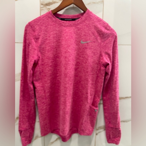 Nike Heathered Pink Long Sleeve Top size XS - Picture 2 of 12